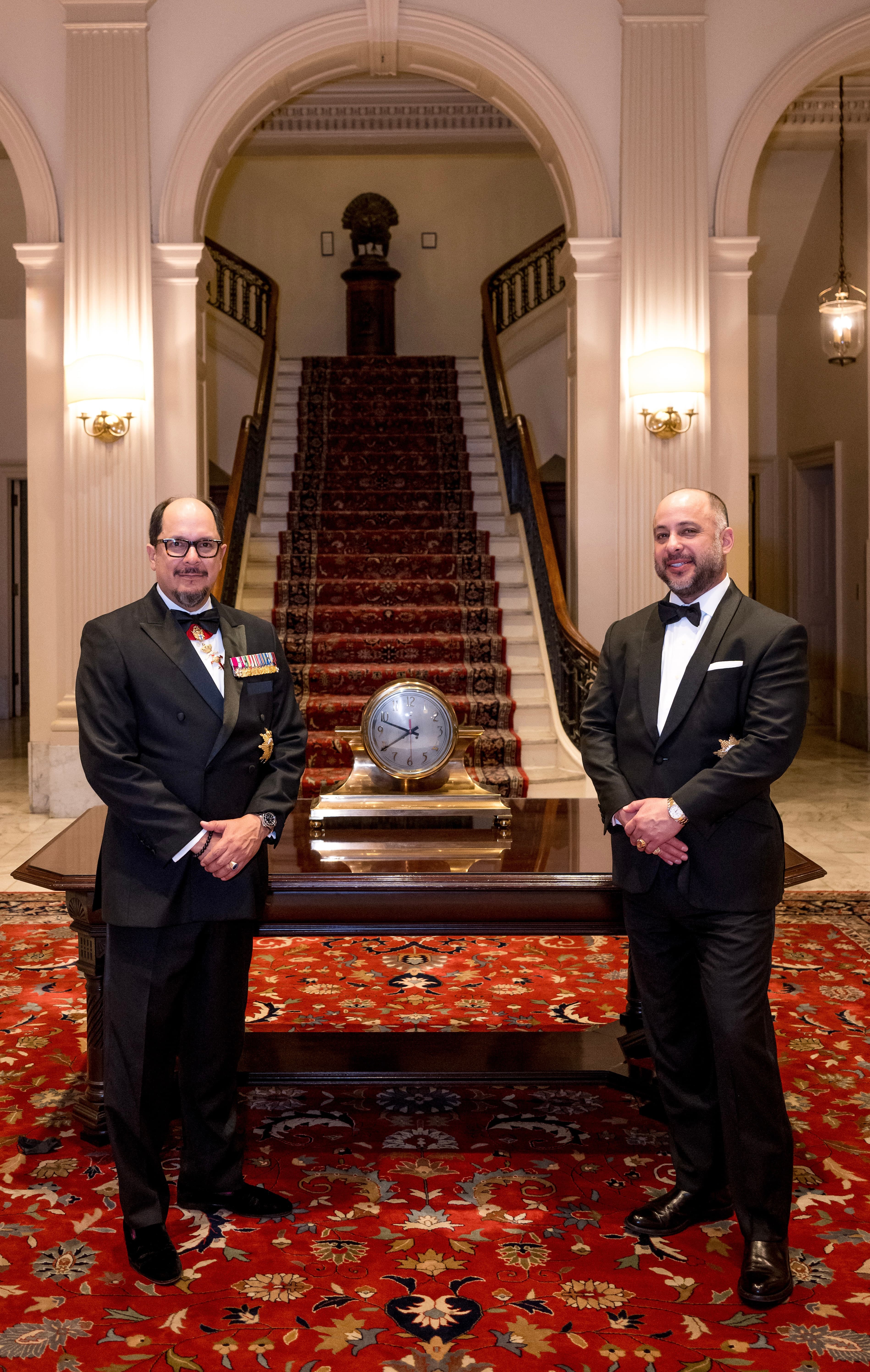 Marc and Stephen Besinaiz at the Royal Brotherhood of Saint Michael annual meeting, Philadelphia, May 2026